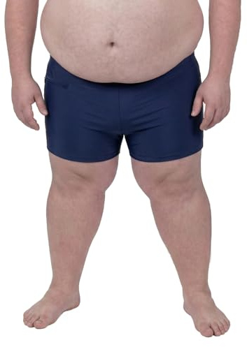 ADAMO Badepants Serie 'Brasilia' für Herren Übergrößen 2XL bis 8XL dunkelblau, Größe:5XL