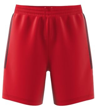 adidas Originals Men's Legends 3-Stripes Shorts, Better Scarlet/Aurora Black, Medium 7 Inch Inseam