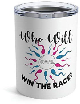 Teegarb Letter Blanket Gobelet humoristique avec inscription « Who Will Win The Race » - 283,5 g