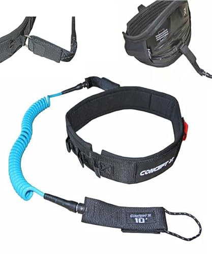 CONCEPT X Wingfoil Leash Wing Foil Surf Hüftgurt (Blau, L - XXL)