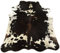 Kuhfelle Online & Nomad KUHFELL RINDERFELL DREIFARBIG BRAUN WEIß 240 x 200 cm XXL Tricolor KUHFELL Teppich