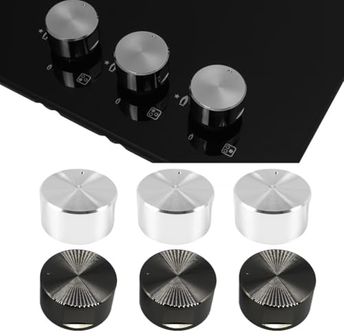 6 PCS Manopole Forni 6mm Gas Stufe Controllo Manopole Pomelli in Metallo per Forno a Gas Piano Cottura a Gas pomelli Cucina pomelli Cucina Gas