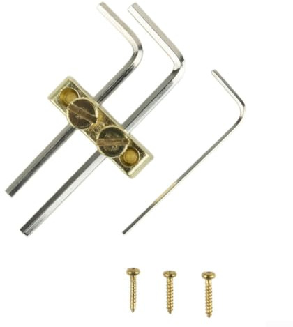 Support de guitare en métal avec clé de 2,5 mm et 3 mm pour guitare électrique, outil de montage argenté, noir, doré