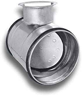 K-TECH-PRO Wickelfalz Absperrklappe manuell mit Lippendichtung dichtschließend System Ø 160