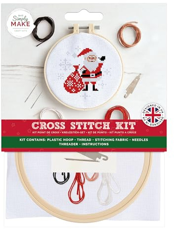 Simply Make - Kit per punto croce, multicolore