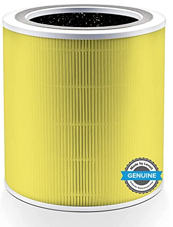 Levoit Core 400S - Filtro di ricambio antiodore, animali domestici e cucina, filtro a carbone attivo e prefiltro H13 HEPA proprietari di animali affumicati allergici, Core 400S-RF-PA giallo
