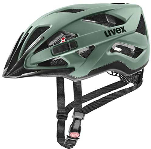 uvex Active cc Fahrradhelm, Moss Green-Black, 52-57 cm