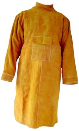 OSALADI Schweißerledermantel Mehrzweck-schweißerschutzkleidung Hitzeschutzkleidung Schweißeruniformen Beinschützer