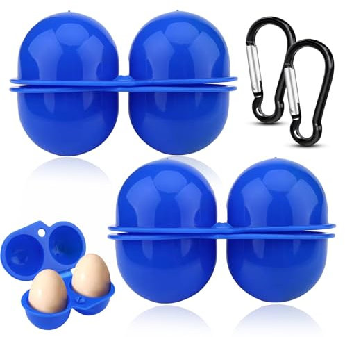 2 Rejillas Huevera de Plástico Recipiente para Huevos Nevera Contenedor de Huevos Plegable, Huevera para Nevera - Set de Hueveras Duraderas para Conservar Frescura y Evitar Accidentes