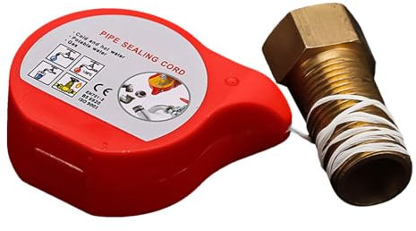 Generisch Pipe Leak Tape, Anti Leak Thread Sealing Cord, Sturdy Plumbers Sealant, High Temperature Resistant Pipe Wrap, Waterproof Repair Rope for Fittings, Joints, Plumbing Fixes