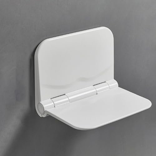 Peakjune Tabouret De Douche Pliable Invisible,SièGe De Douche Rabattable,Tabouret De Douche Pliable Mural,Facile à Plier,Convient Aux Couloirs,L'EntréE,Salles De Bains