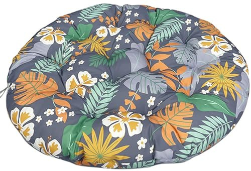 Coussin pour Fauteuil Papasan - Rond diamètre 40/50/60/80/100/120 cm épaisseur 8-10 cm Coussin de Siège Imperméable, extérieur/intérieur - Coussin de Sol pour Meubles de Jardin(Color 17,50x50cm)