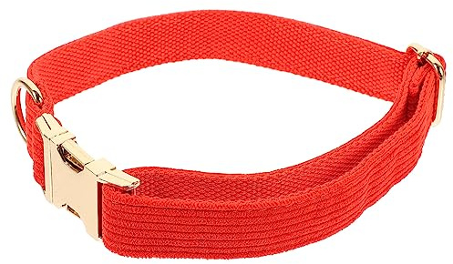 BESTonZON Verstellbares Hundehalsband mit Metallverschluss Material Dekoratives Halsband für Kleine und Große Hunde Bequemes und Langlebiges Haustierhalsband für Alltag und Festtage