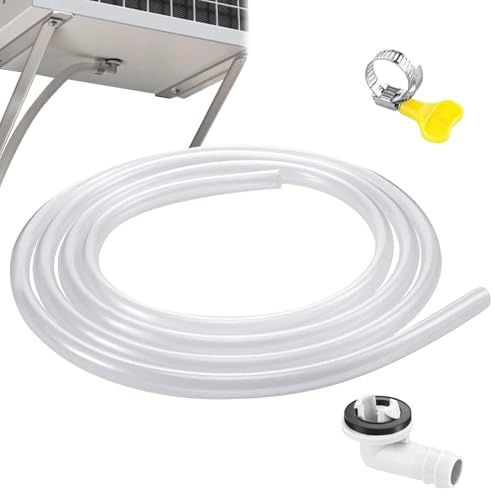 Tuyau d'Écoulement pour Climatiseur - Kit de Drainage pour Mini-Split et Unités Fenêtre | Accessoires d'Évacuation des Condensats pour Clim Portable et Maison