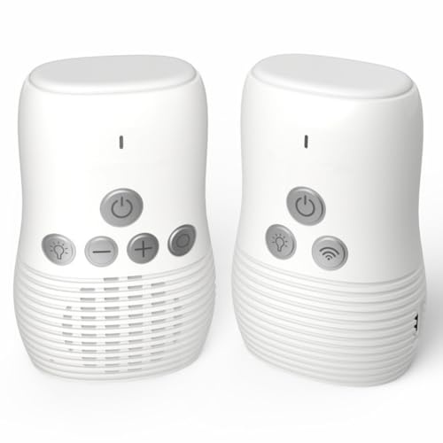 Mcnhbdgg Monitor de Audio para Bebés, Pequeño Monitor de Audio Portátil para Bebés, Intercomunicador Bidireccional con Enchufe Europeo. EU Plug
