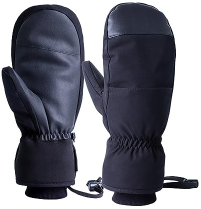 carotoe Gants imperméables pour écrans tactiles, Gants de Snowboard, Neige Chaude d ' Hiver par Temps Froid, adaptés Hommes et Femmes, Mitaines de Ski, Femmes et Hommes avec Sangles