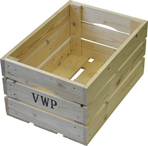 VWP Cassetta per Biciclette in Legno Naturale 40 Litri