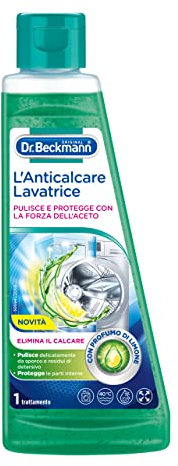 Dr. Beckmann Il Pulitore Lavatrice all'aceto | Con potente essenza di aceto e 94% di ingredienti naturali | Efficace contro sporco e calcare | 250 ml