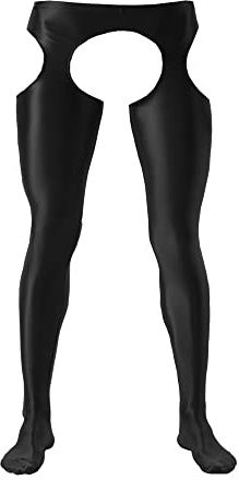 cloudmall Men's Black Yoga Pants Workout Legging Sports Baselayer Running Workout Tights M