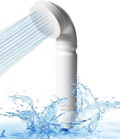 IONAC: Soffione Doccia Con Filtro e Addolcitore d'Acqua - Tecnologia Innovativa Giapponese, Spa a Casa, Adatto per Atopia, Risparmio Energetico