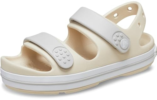 Crocs Crocband Cruiser Sandal T, Sandali Unisex - Bambini e Ragazzi, Stucco Atmosphere, 19/20 EU