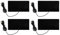 4 PCS Carbon Fiber Heating Mat, DC 5V Electric Cloth Heater Electric USB Heating Pad Carbon Fiber Heating Pad Portable for Back Neck Lumbar