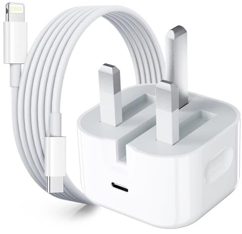 iPhone Fast Charger, 20W USB C iPhone Charger Plug with 1M Fast Charging Cable, Type C Fast Charger Compatible with i Phone 14/14 Plus/14 Pro/14 Pro Max/13 12 11 X XR XS SE/Pad