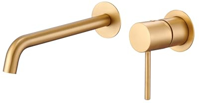 IMEX GLM039/OC MONZA Grifo Monomando Lavabo Empotrado Oro Cepillado
