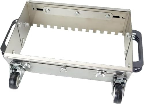 Peine de mortero con Paleta con Muescas Ajustable de 300-800 mm con Ruedas Nivelador de Azulejos Caja Cuadrada Herramienta de pavimentación Leveng Ting de Arena Plana, 600 mm (Cuadrado)