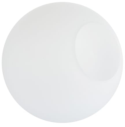 SHINEOFI Pantalla Diseño Minimalista de Lámpara Redonda Blanco Mate de Vidrio Fácil Instalación y Limpieza para Lámparas Colgantes Modernas Adecuado para Cualquier Habitación