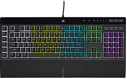 Corsair K55 RGB PRO Membrane Wired Gaming Keyboard – Black