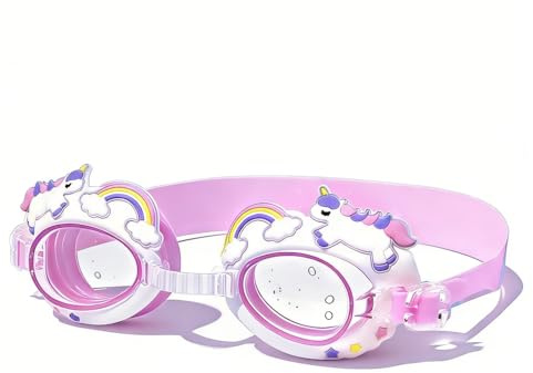 FEIFEI'S BOW Kids Goggles Kids Swimming Goggles Wide View UV Protection Anti-Fog No Leak Children Goggles for Boys Girls 6-14