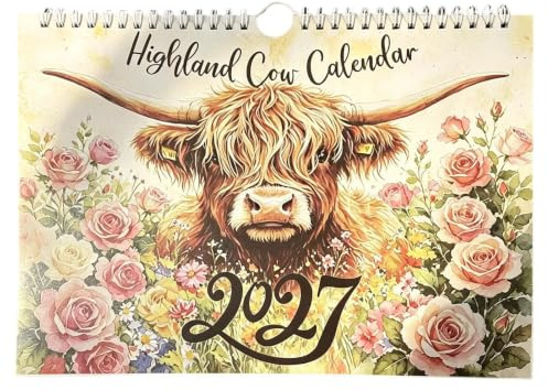 Calendrier de Vaches 12 Mois Vache Drôle Décorative