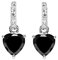 NANA KAY Modern Classics Ohrstecker Herz Schwarz/Silber mit Zirkonia ST720