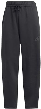 adidas Femme Essentials Contemporary Logo Fleece Barrel Pants, Black, S