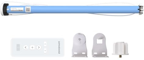 Matter WiFi 2N Smart Roller Shade Blinds Motor for 37 38mm Tube Support Google Home Alexa Homekit App Control, Require Wiring Work (Motor with remote9)