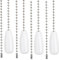 4pcs Ceiling Fan Chain Extenders, 12.68in Light Pull Chain Extension Wooden Beaded Balls Fan Pull Chain Pendant Light Pull Chain Extension for Ceiling Fan Light Lamp Decoration (White)