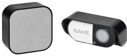 Miratic Campanello Senza Fili da Esterno Portata di 150m 36 Suonerie Regolazione del Volume 60-85db Campanello Wireless IP55 (alimentazione di rete)