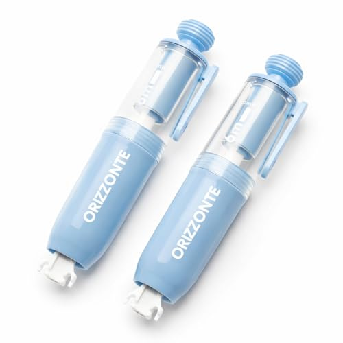 Generico Set 2 pz. Bianchetto a Nastro 6m Press Type – Correttore a Nastro, Asciugatura Istantanea, Ideale per Scuola e Ufficio