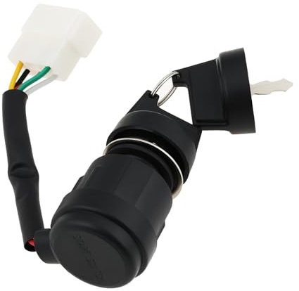 EMSea Interruptor de Encendido de Repuesto de 5 Pines para Miniexcavadoras Compatible con Rippa Miniexcavadoras con 2 Llaves.