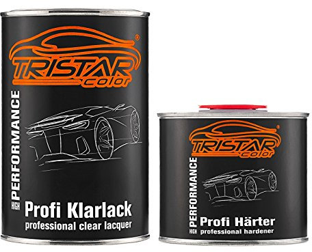 TRISTARcolor 1,5 litre vernis clair 2K peinture automobile satinée HS durcisseur inclus