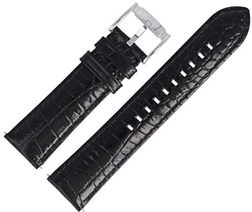 Emporio Armani AR-2411 Uhrenarmband 22 mm Leder Schwarz