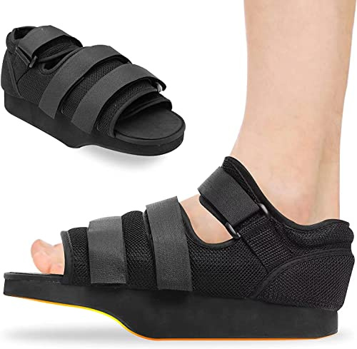 GHORTHOUD Post op Shoes for Broken Toe Surgery Forefoot Offloading Healing Boot Post Surgical Wedge Foot Splint for Surgery for Men and Women (Medium)