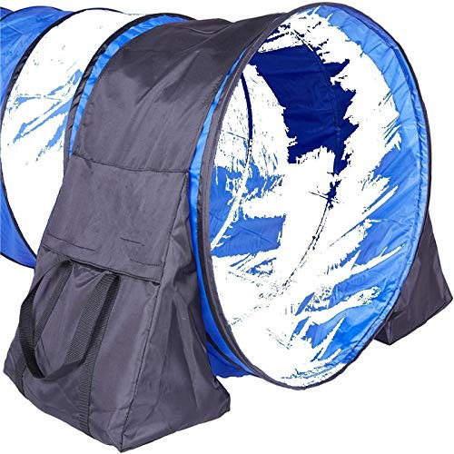 Sandsäcke Für Hundetunnel, Verstellbarer Sandsack Mit Griff Für Hunde Trainingstunnel, 600D Oxford Schwarz 66 * 40.6cm
