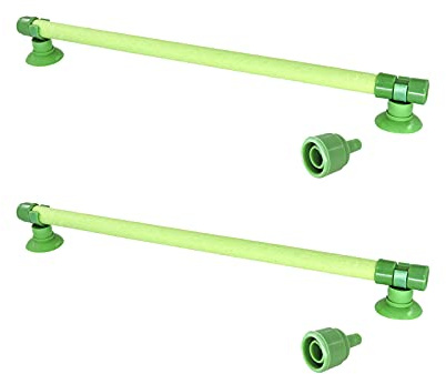 FuninCrea 25,4 cm, tubo di pietra porosa da parete per acquario, 2 pezzi, barra diffusore per acquario, barra diffusore per pompa ad aria (verde)