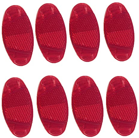 UoYu 8 pcs Oval Reflector Bicycle Spoke Signage Decoration Safe Warning Red for Bicycle Wheel Mountain Bike Accessories