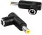 RIIEYOCA Hohlstecker Adapter,90-Grad-DC-Adapter 5,5mm x 2,1mm Stecker zu 5,5mm x 2,5mm Buchse,für die Umwandlung von Laptop-Stromanschlüssen(2 Stück)