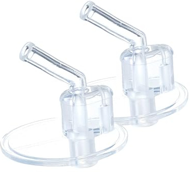 b.box Isolierte Trinkflasche – 2 Stück Ersatz-Strohhalm-Deckel (350 ml und 500 ml), Durchsichtig