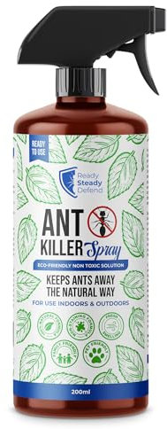 Ant Repellent Spray 200ml | Natural Ant Killer | Long-Lasting Formula | Versatile for Indoor & Outdoor Use | Non-Staining Plant Based Polymer | Effective Ant Control Solution
