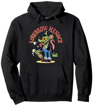 Lowbrow Menace Greaser Rat Mouse Creepers Monster Fink Freak Pullover Hoodie